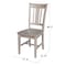 International Concepts Set of 2 San Remo Splatback Chairs, Washed Gray Taupe C09-10P - alternate 3